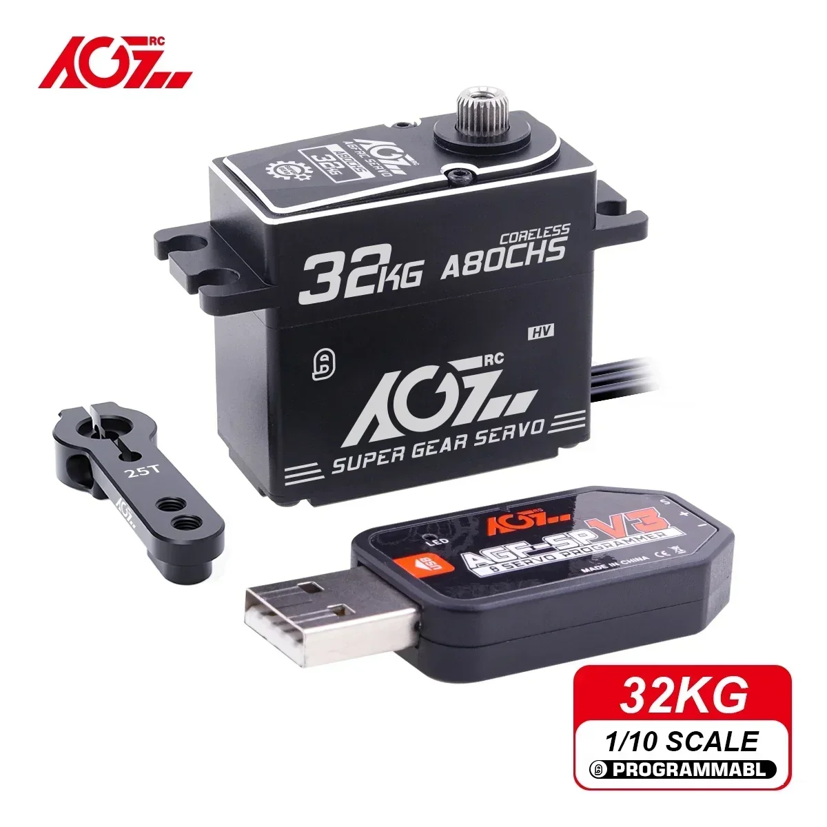 AGFRC A80CHS 32 кг 7,4 В Бесщеточный двигатель без сердечника Цифровой сервопривод STD Металлические шестерни для 1/10 RC автомобиля на лодке Дорожный грузовик Внедорожный грузовик
AGFRC A80CHS 32 кг 7,4 В Бесщеточный двигатель без сердечника Цифровой сервопривод STD Металлические шестерни для 1/10 RC автомобиля на лодке Дорожный грузовик Внедорожный грузовик