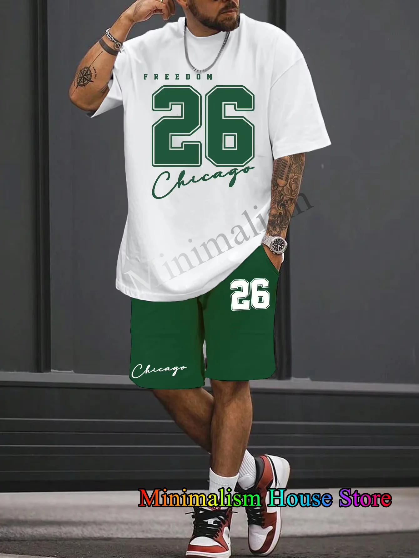 2025 New Men's Tracksuit Sets Short Sleeve T-Shirt Suit Casual Set Sports 3D Print Streetwear Shorts 2 Piece Outdoor Men Clothes
2025 New Men's Tracksuit Sets Short Sleeve T-Shirt Suit Casual Set Sports 3D Print Streetwear Shorts 2 Piece Outdoor Men Clothes