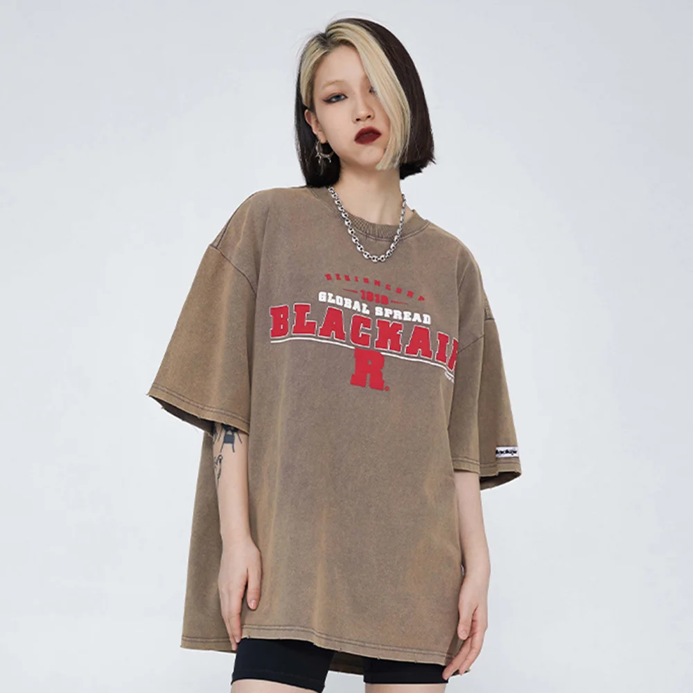Hop Hip Oversized Short Sleeve Tees Letter Print T-Shirt Harajuku Vintage Washed Tee Shirts Men Women Cotton
Hop Hip Oversized Short Sleeve Tees Letter Print T-Shirt Harajuku Vintage Washed Tee Shirts Men Women Cotton