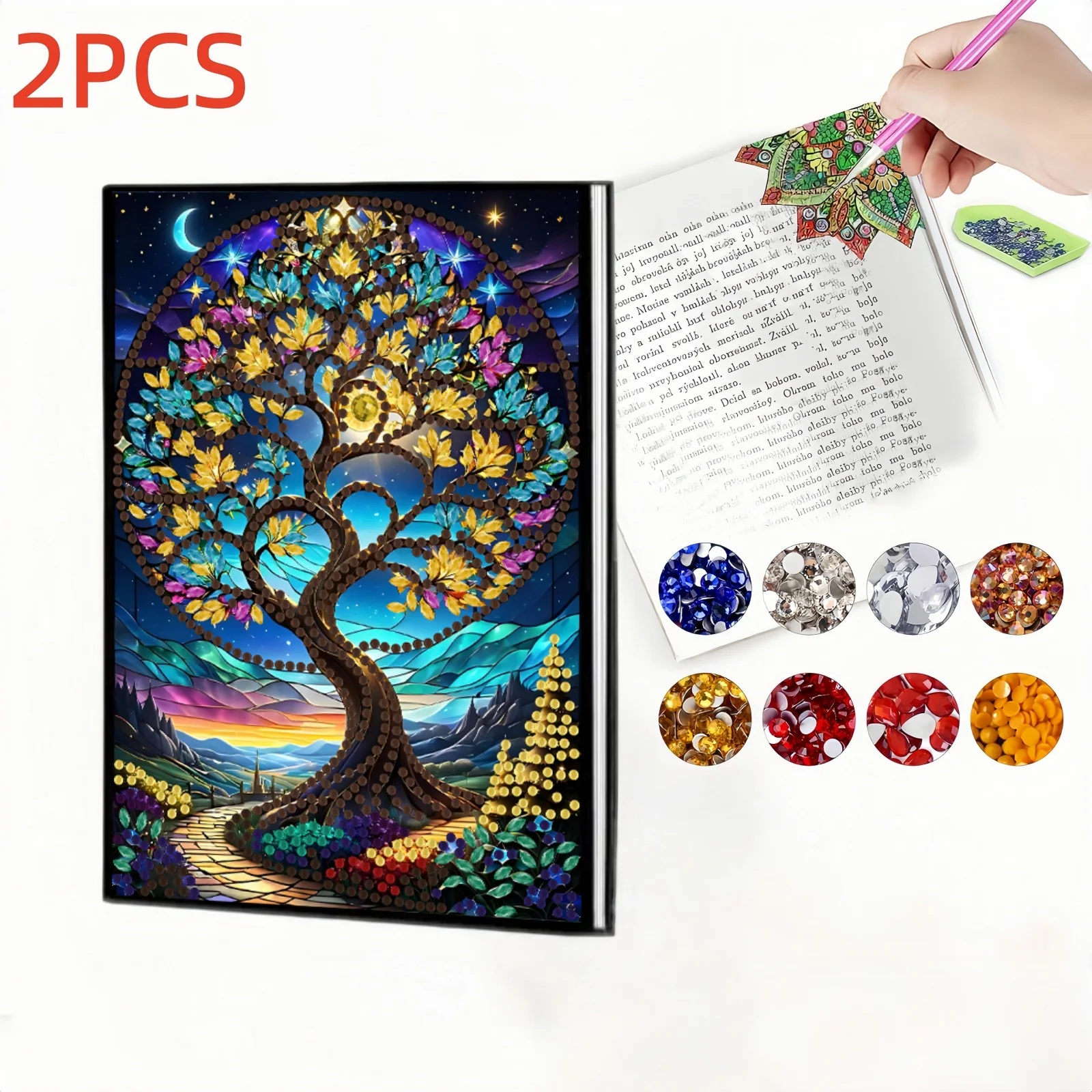 2pc, 1 Diamond Painting Notebook + 1 Bookmark, fir tree pattern, PU leather material, Suitable for Holiday gifts for book lovers
2pc, 1 Diamond Painting Notebook + 1 Bookmark, fir tree pattern, PU leather material, Suitable for Holiday gifts for book lovers