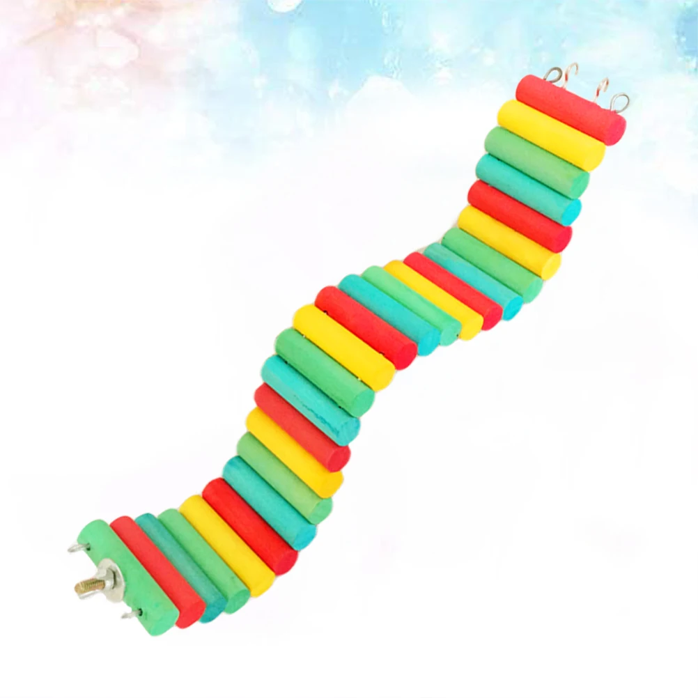 Rainbow Soft Climbing Ladder for Hamsters Parrots Pet Wood Toy Cage Hooks Bamboo Plank Road Small Animal Toys
Rainbow Soft Climbing Ladder for Hamsters Parrots Pet Wood Toy Cage Hooks Bamboo Plank Road Small Animal Toys