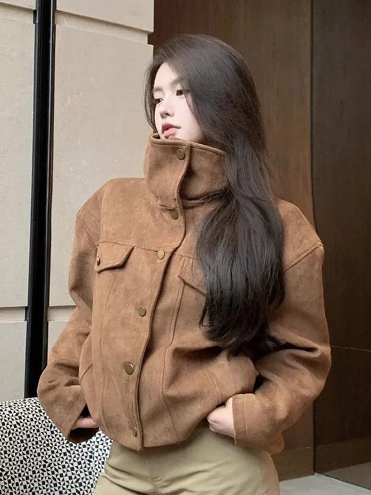 Винтажное американское модное пальто с длинными рукавами Moda Veste Femme, новое свободное простое офисное женское пальто, универсальные повседневные модные куртки, лидер продаж
Винтажное американское модное пальто с длинными рукавами Moda Veste Femme, новое свободное простое офисное женское пальто, универсальные повседневные модные куртки, лидер продаж