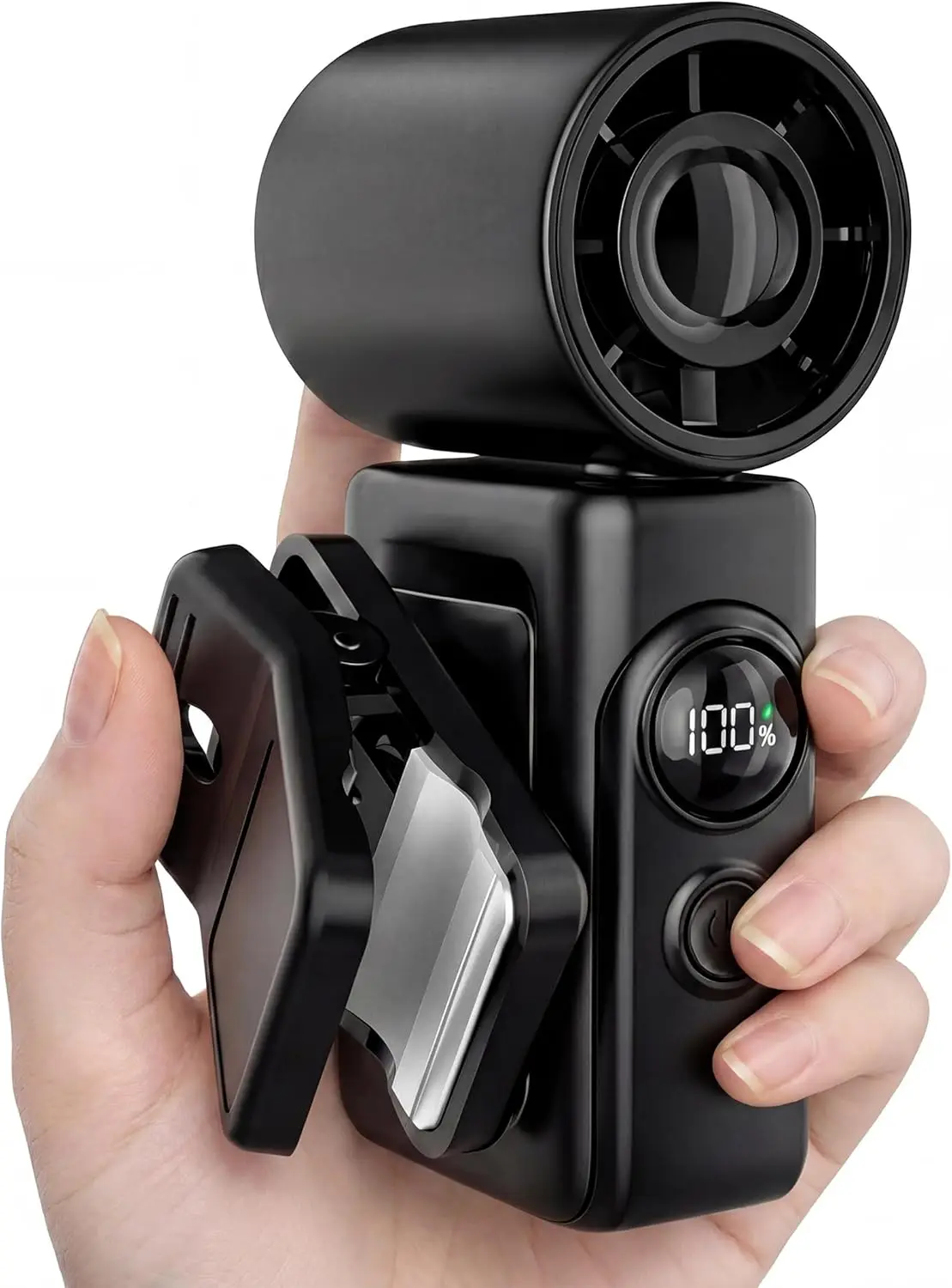 0.26lb Mini Fan, Handheld/Clip-on, 4 Speeds, USB-C Fast Charge, Power Display, Black
0.26lb Mini Fan, Handheld/Clip-on, 4 Speeds, USB-C Fast Charge, Power Display, Black