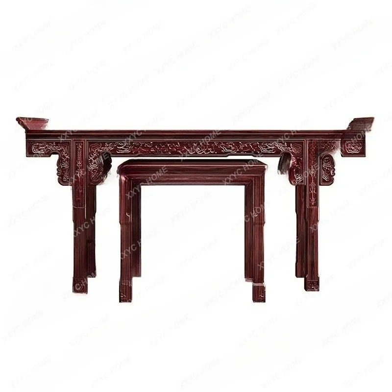 new Chinese solid wood middle hall six-piece set of rosewood strip case eight immortals table household Buddhist shrine
new Chinese solid wood middle hall six-piece set of rosewood strip case eight immortals table household Buddhist shrine