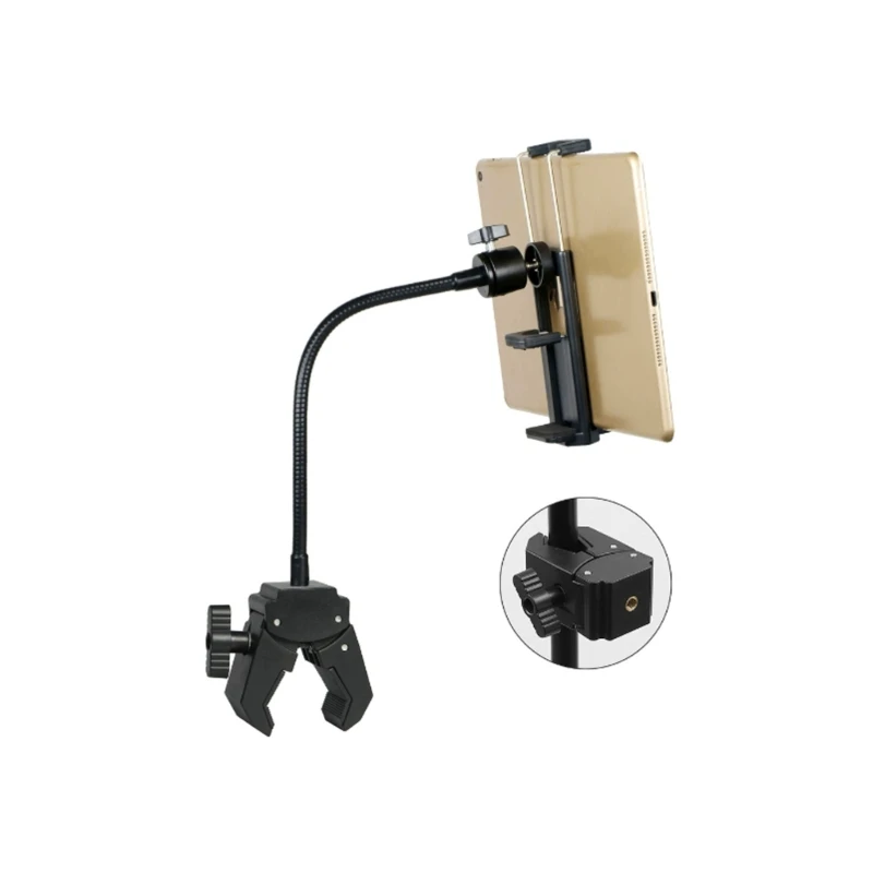 Strong Mic Stand Cellphone Tablet Mount Holder with Flexible Gooseneck and Clamp for Stable Shoots in Multiple X37A
Strong Mic Stand Cellphone Tablet Mount Holder with Flexible Gooseneck and Clamp for Stable Shoots in Multiple X37A