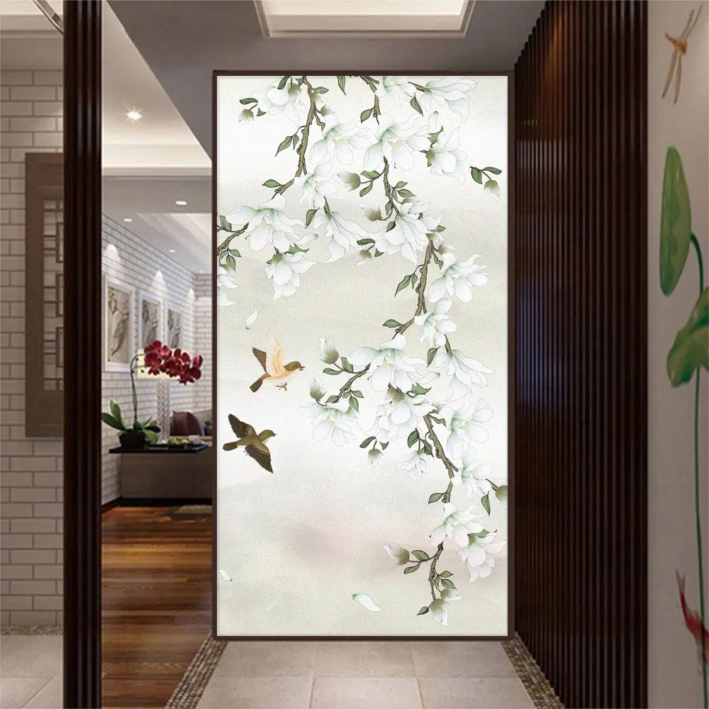 Window Privacy Glass Film Flowers and Birds Pattern Frosted Bathroom Door Film PVC Sun Blocking Static Cling Window Stickers
Window Privacy Glass Film Flowers and Birds Pattern Frosted Bathroom Door Film PVC Sun Blocking Static Cling Window Stickers