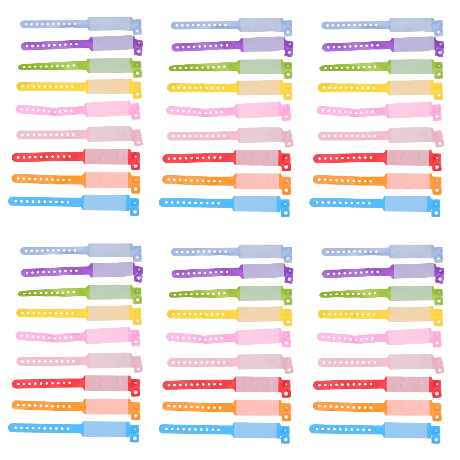 100Pcs Kids Safety Id Wristband PVC Waterproof Writable Anti-Lost Bracelet Adjustable Fit for Parties Hiking Camp Colorful
100Pcs Kids Safety Id Wristband PVC Waterproof Writable Anti-Lost Bracelet Adjustable Fit for Parties Hiking Camp Colorful