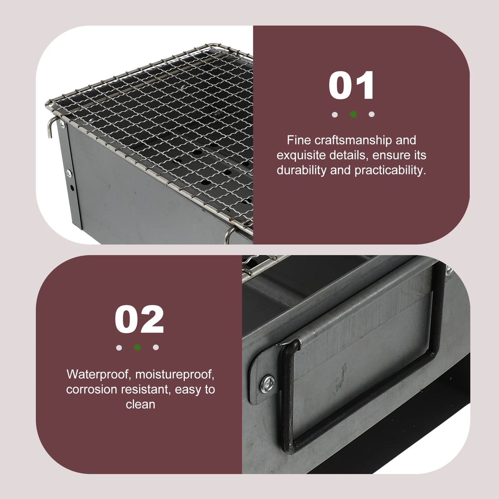 Thickened Rust-Proof Iron Alloy Outdoor Barbecue Grill Charcoal Rack Portable Camping Bbq Stove Durable Thin Mesh Bonfire Garden
Thickened Rust-Proof Iron Alloy Outdoor Barbecue Grill Charcoal Rack Portable Camping Bbq Stove Durable Thin Mesh Bonfire Garden