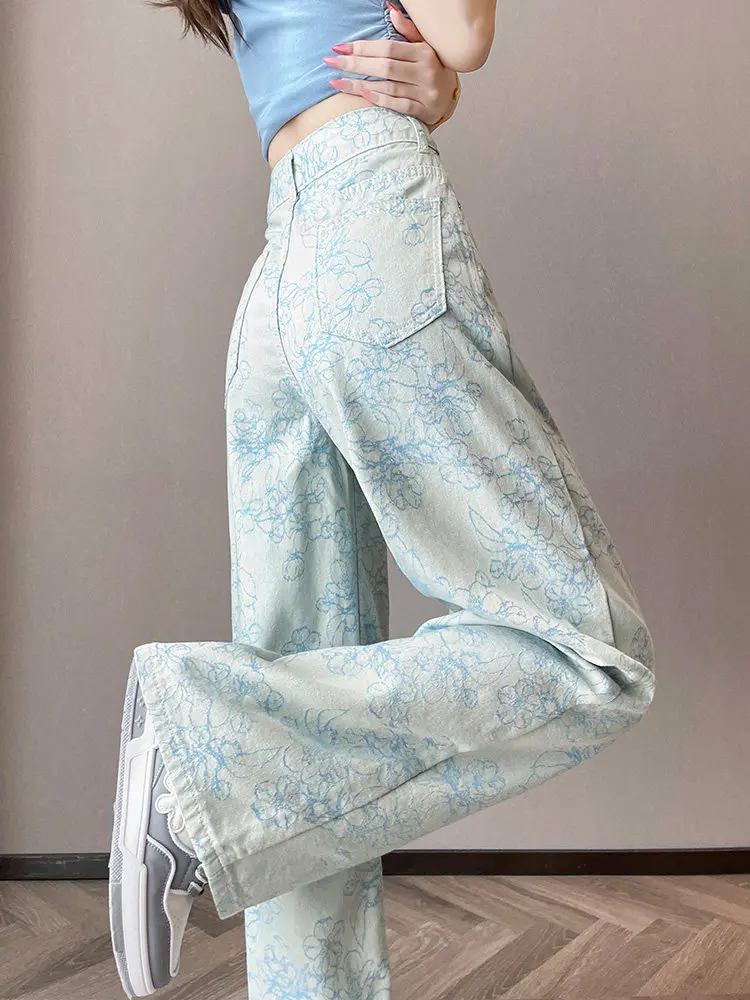 Printed wide leg jeans women autumn high-end new Chinese style three-dimensional jacquard embroidery straight leg pants
Printed wide leg jeans women autumn high-end new Chinese style three-dimensional jacquard embroidery straight leg pants