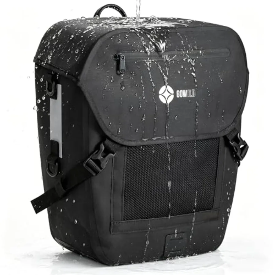 Waterproof Bike Pannier Bag for Rear Rack 20L Bicycle Commuter Bag with Laptop Sleeve, Reflective Strips and Rain Cover Durable
Waterproof Bike Pannier Bag for Rear Rack 20L Bicycle Commuter Bag with Laptop Sleeve, Reflective Strips and Rain Cover Durable