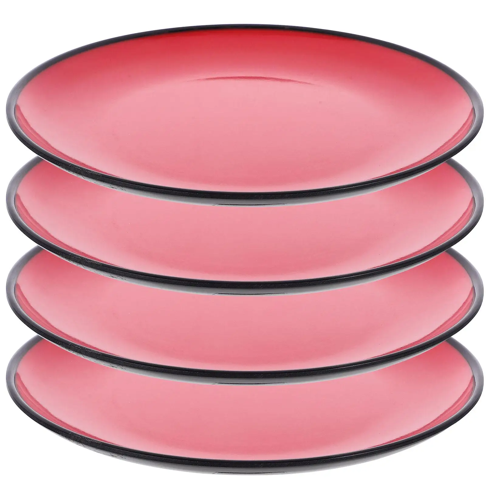 4 Pcs Black Red Round Fruit Plate Melamine Dinner Salad Snack Food Tray Portable Picnic Storage Display Serving Kitchen Bar
4 Pcs Black Red Round Fruit Plate Melamine Dinner Salad Snack Food Tray Portable Picnic Storage Display Serving Kitchen Bar