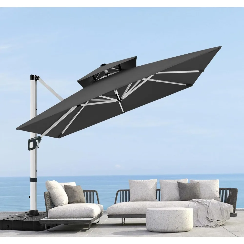 Patio Umbrella Cantilever Double Top Outdoor Offset Umbrella with 360° Rotation, Customized
Patio Umbrella Cantilever Double Top Outdoor Offset Umbrella with 360° Rotation, Customized