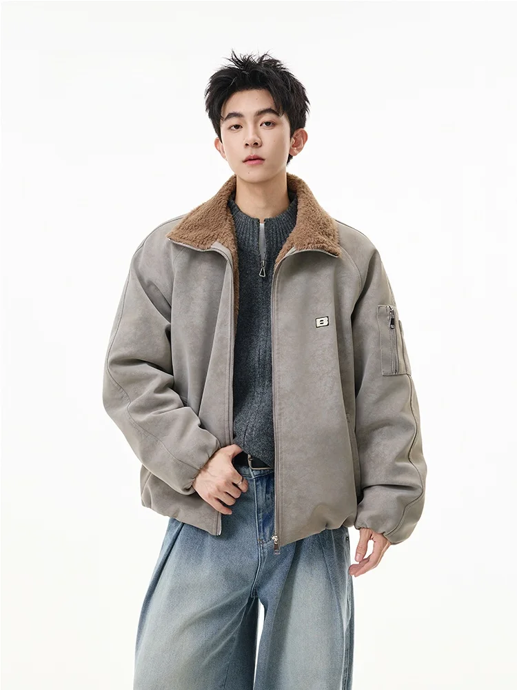 Утепленная мужская зимняя куртка-бомбер с воротником из кроличьего меха, теплая, из полиэстера с эластичными волокнами
Утепленная мужская зимняя куртка-бомбер с воротником из кроличьего меха, теплая, из полиэстера с эластичными волокнами