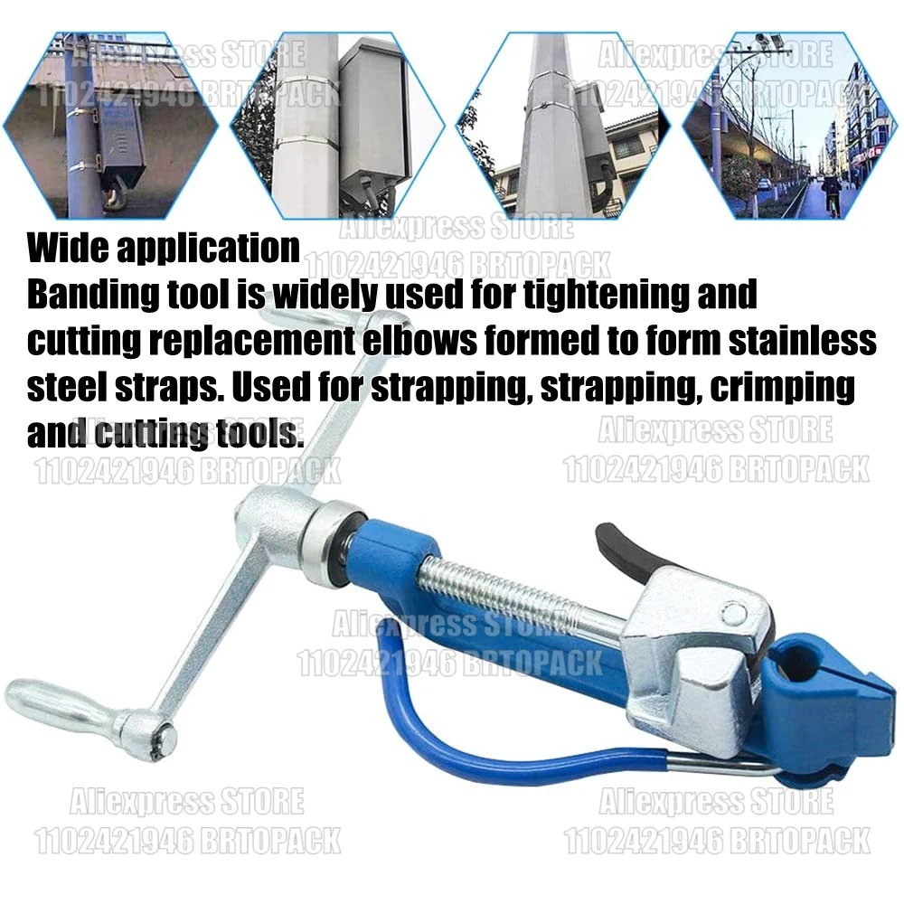 Stainless Steel Band Strapping Tool Steel Strapping Kit Pliers Manual Binding Tensioning Tool
Stainless Steel Band Strapping Tool Steel Strapping Kit Pliers Manual Binding Tensioning Tool