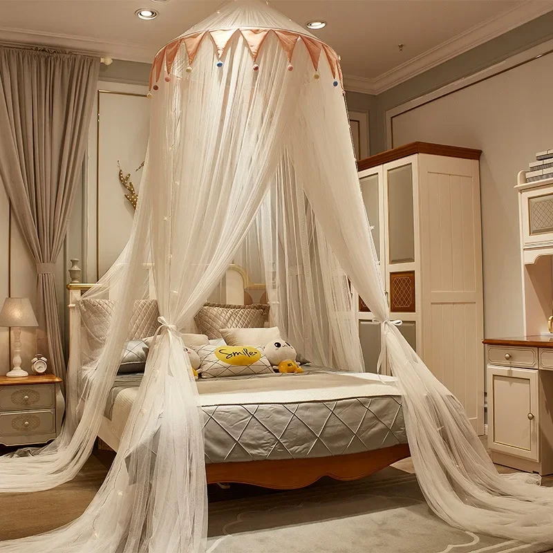 For 1.1M-Diameter Dome Mosquito Net with Furry Ball Lace Princess Floor Standing Bed Curtain No Installation Home Insect Proof T
For 1.1M-Diameter Dome Mosquito Net with Furry Ball Lace Princess Floor Standing Bed Curtain No Installation Home Insect Proof T
