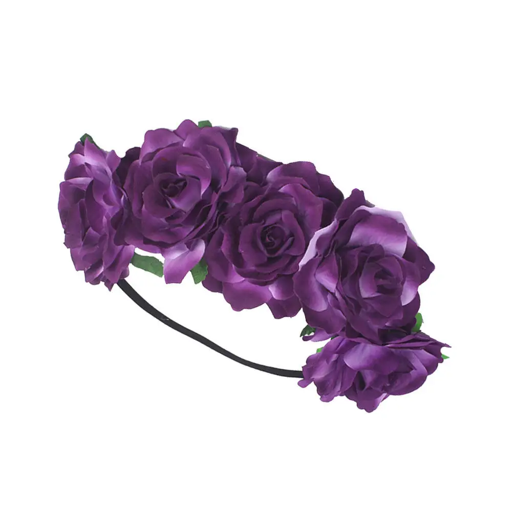 Rose Wreath Headband Floral Headdress for Wedding Bridal Flower Girl Photo Prop Elegant Looking Rose Hairband
Rose Wreath Headband Floral Headdress for Wedding Bridal Flower Girl Photo Prop Elegant Looking Rose Hairband