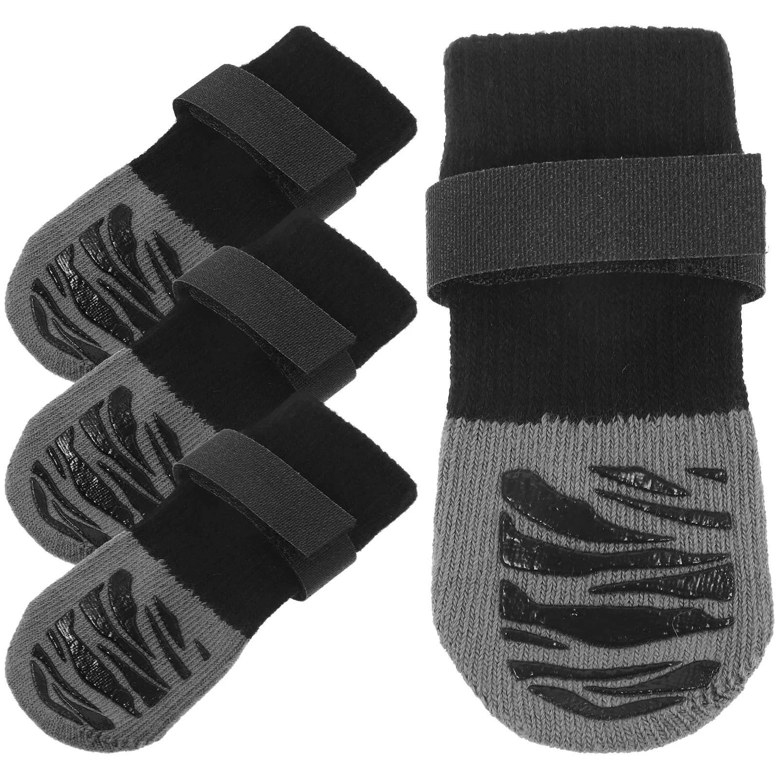 4 Pcs Pet Socks Black Striped Size S Waterproof Slip Resistant Dog Shoes Paw Protectors Portable Puppy Accessories
4 Pcs Pet Socks Black Striped Size S Waterproof Slip Resistant Dog Shoes Paw Protectors Portable Puppy Accessories