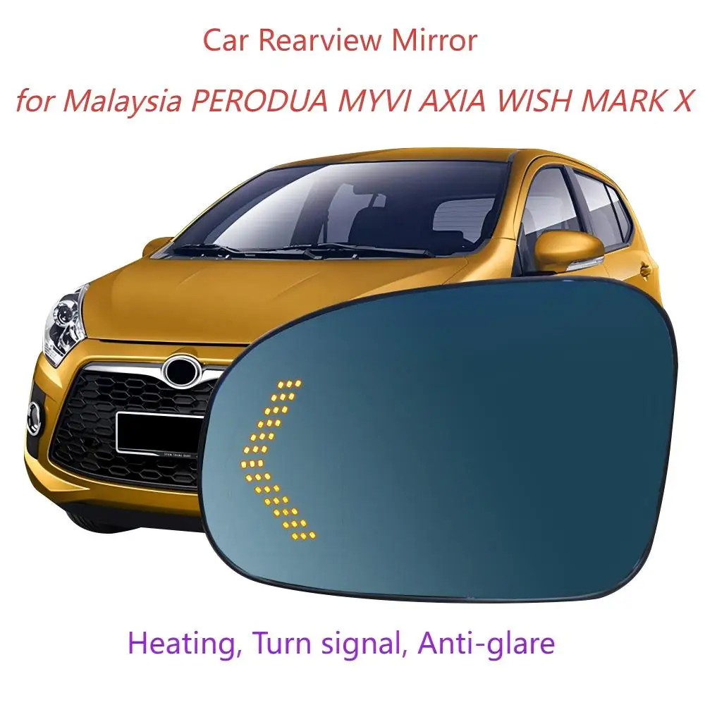 Suitable for Malaysia PERODUA MYVI AXIA WISH MARK X Car Rearview Mirror Heating Dynamic Turn Signal Anti-glare HD Blue Mirrors
Suitable for Malaysia PERODUA MYVI AXIA WISH MARK X Car Rearview Mirror Heating Dynamic Turn Signal Anti-glare HD Blue Mirrors