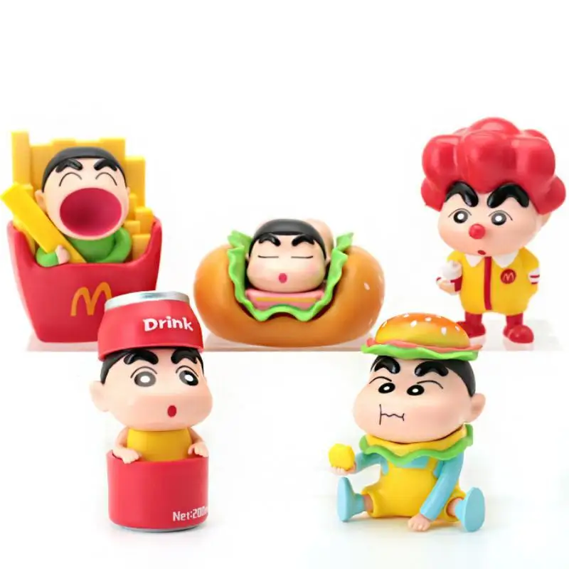 Anime Kawaii Hamburger Shape Crayon Shin-Chan Mini Figure Model Doll Toy Creative Decoration Trendy Desktop Ornaments Kids Gifts
Anime Kawaii Hamburger Shape Crayon Shin-Chan Mini Figure Model Doll Toy Creative Decoration Trendy Desktop Ornaments Kids Gifts