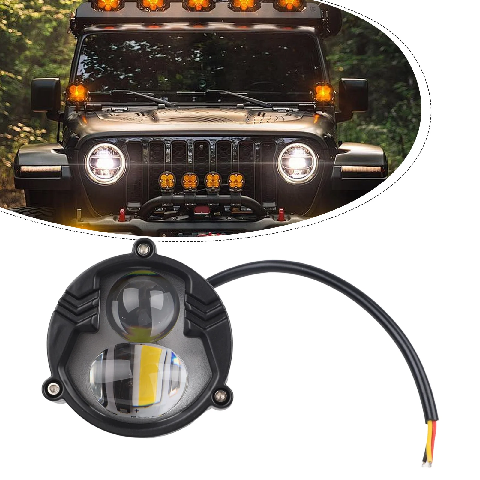 Automobile LED Dual-color Headlight Automobile Headlight Work Light 3-inch Size 6000LM Brightness Front Bumper Fitment
Automobile LED Dual-color Headlight Automobile Headlight Work Light 3-inch Size 6000LM Brightness Front Bumper Fitment