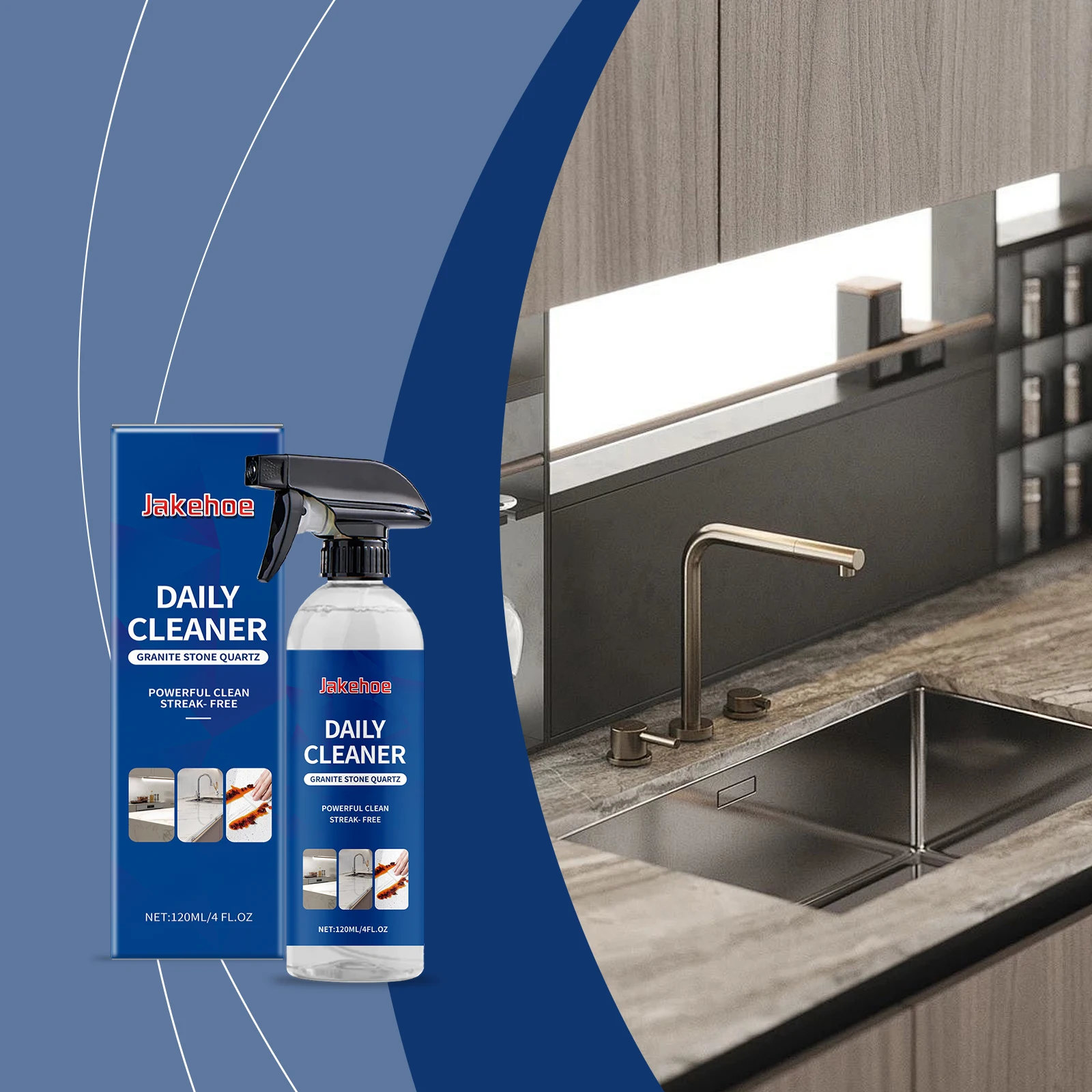 Countertop Cleaner - 120g Multi-Surface Stain Remover for Kitchen & Bathroom - Degrease, Remove Water Spots, Scratch-Free
Countertop Cleaner - 120g Multi-Surface Stain Remover for Kitchen & Bathroom - Degrease, Remove Water Spots, Scratch-Free