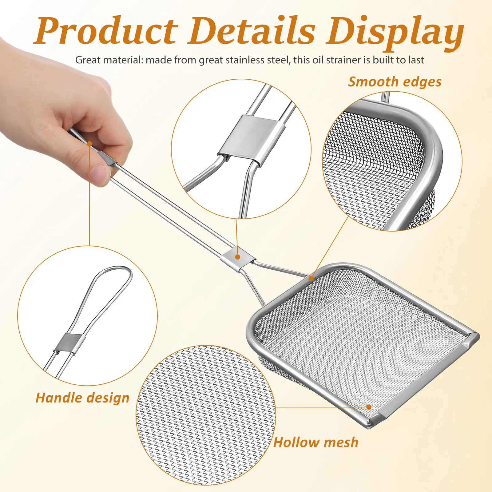 Skimmer Spoon oil skimmer for cooking Stainless Steel Skimmer Spoon Hot Pot Fat Fine Mesh Skimmer Spoon Strainer Kitchen Utensil
Skimmer Spoon oil skimmer for cooking Stainless Steel Skimmer Spoon Hot Pot Fat Fine Mesh Skimmer Spoon Strainer Kitchen Utensil