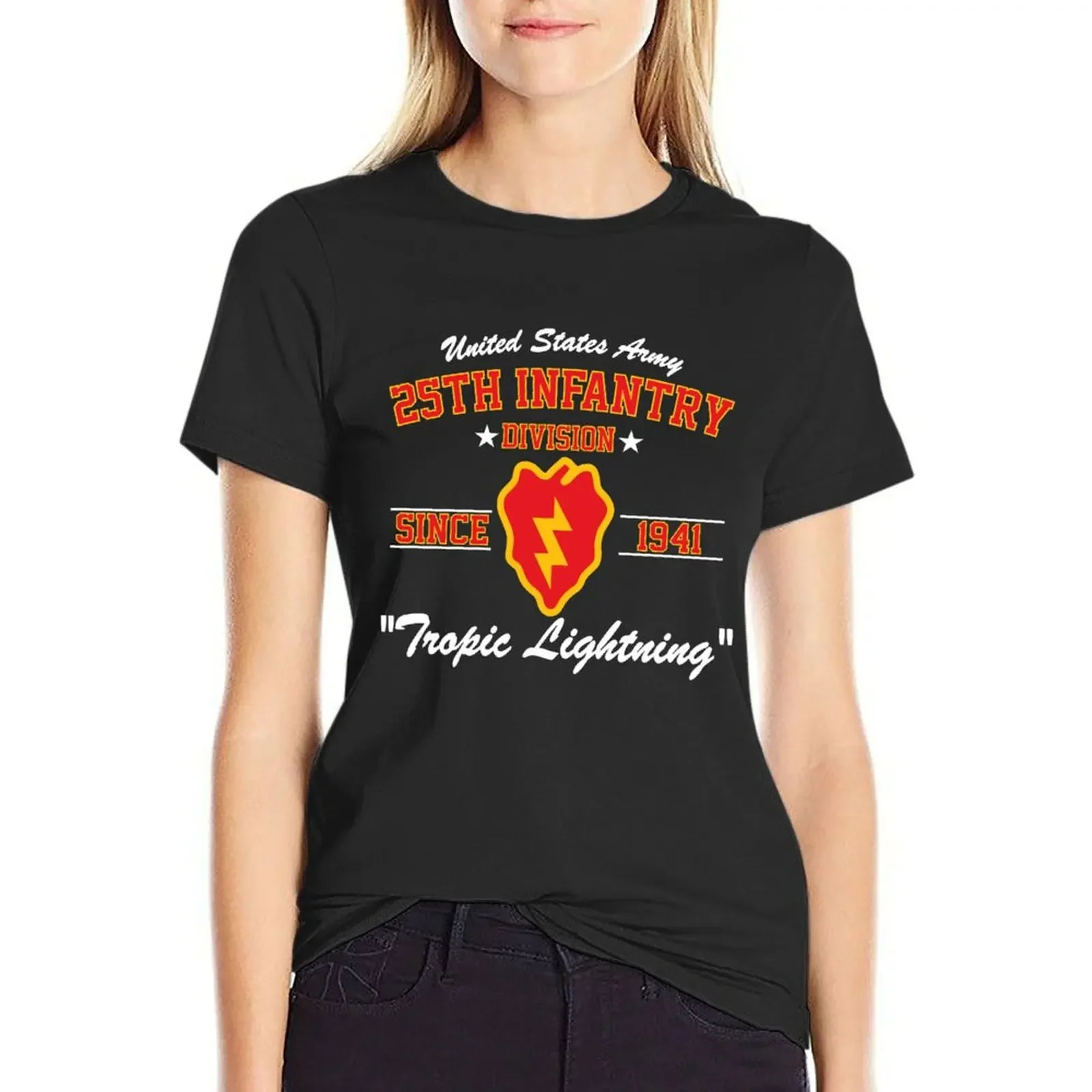 25th Infantry Division T-Shirt anime anime clothes customs design your own summer clothes for Women
25th Infantry Division T-Shirt anime anime clothes customs design your own summer clothes for Women