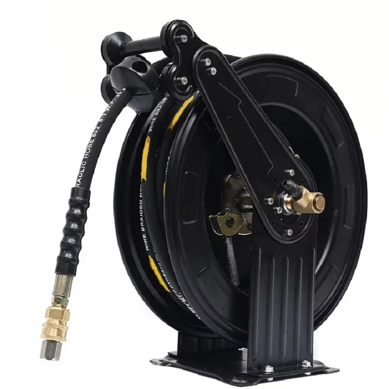 High Pressure Washer Stainless Steel Hose Reel Automatic Retractable Reel Swing Hose Reel
High Pressure Washer Stainless Steel Hose Reel Automatic Retractable Reel Swing Hose Reel