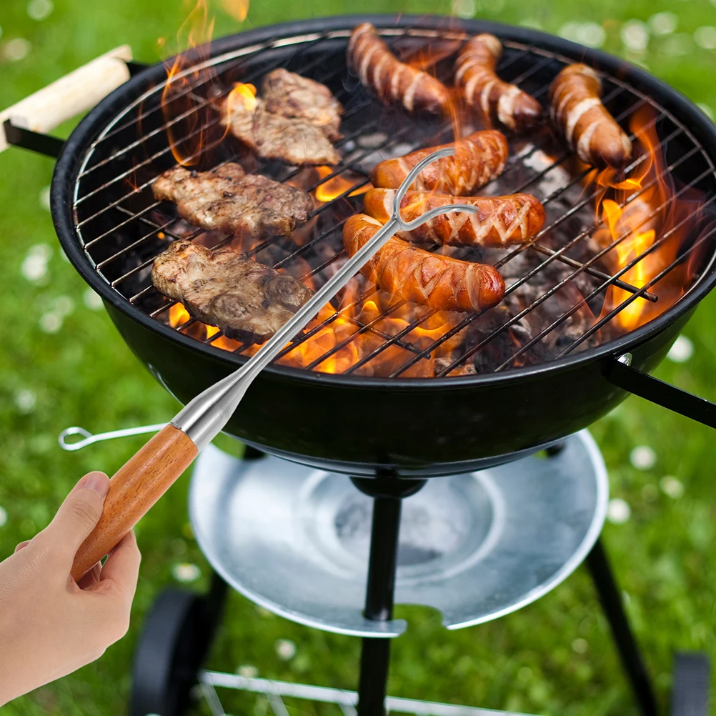 Outdoor Meat Flipper BBQ Cooking Stainless Steel Food Meat Hanging Hooks Turner Fork Heavy Duty Portable Camping Hiking
Outdoor Meat Flipper BBQ Cooking Stainless Steel Food Meat Hanging Hooks Turner Fork Heavy Duty Portable Camping Hiking