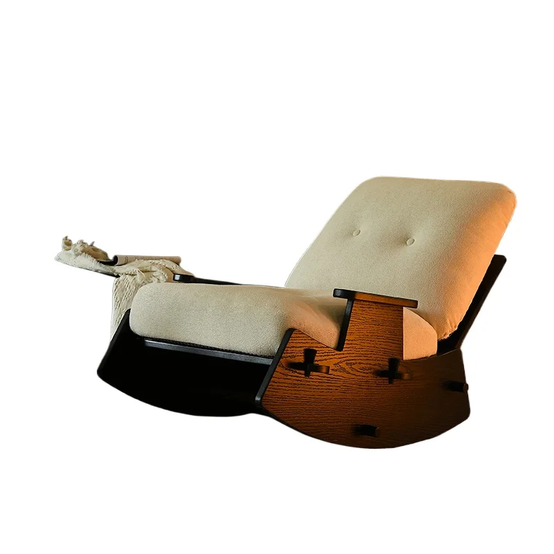 Solid wood rocking chair single recliner home balcony retro casual sleepable reclining living room lazy sofa chair
Solid wood rocking chair single recliner home balcony retro casual sleepable reclining living room lazy sofa chair