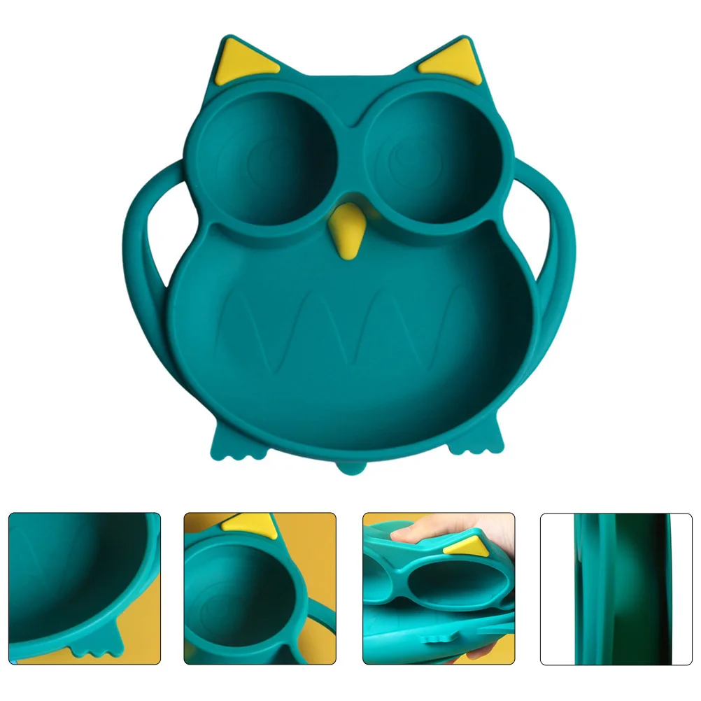 1pc Silicone Kids Dinner Plate Owl Cartoon Baby Feeding Suction Plate Non-Slip Divided Sections Microwave Safe Green
1pc Silicone Kids Dinner Plate Owl Cartoon Baby Feeding Suction Plate Non-Slip Divided Sections Microwave Safe Green