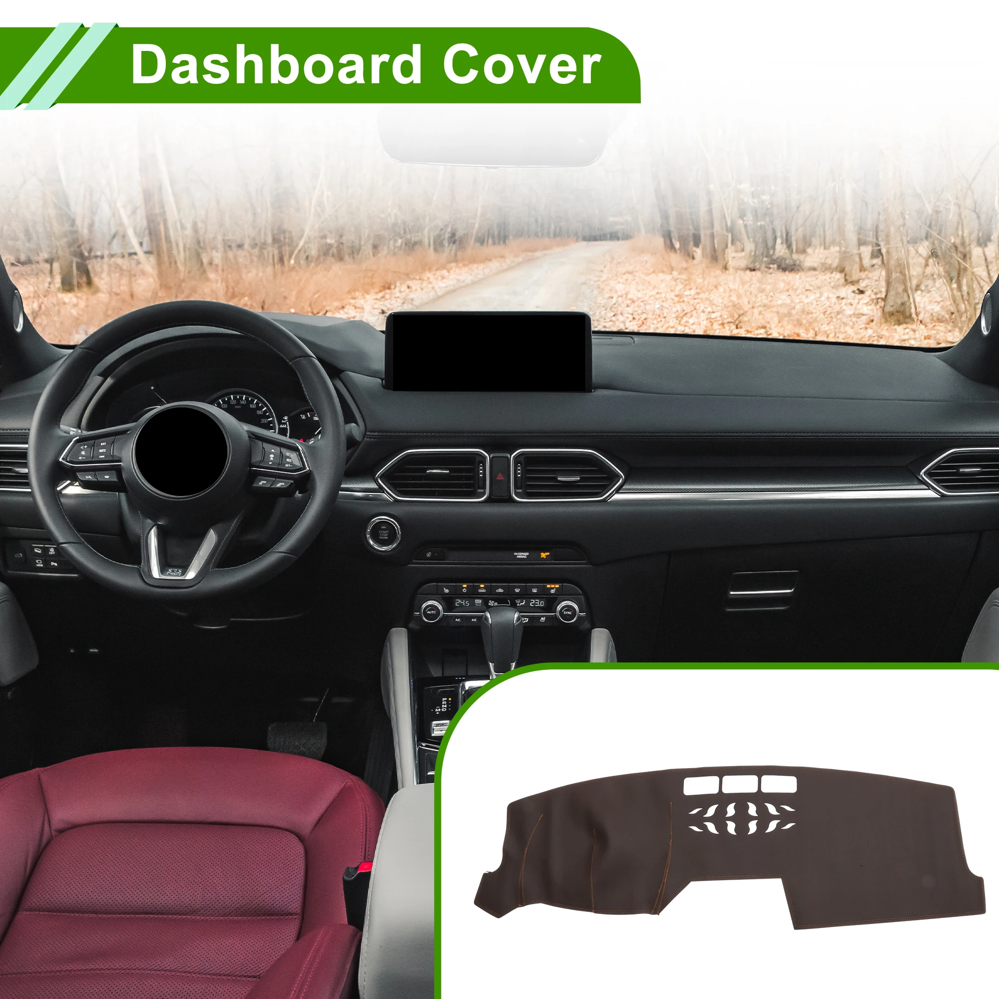 UXCELL Dash Cover for Mazda CX-5 22-24 No Hud Dashboard Cover Faux Leather Brown 1Pc
UXCELL Dash Cover for Mazda CX-5 22-24 No Hud Dashboard Cover Faux Leather Brown 1Pc