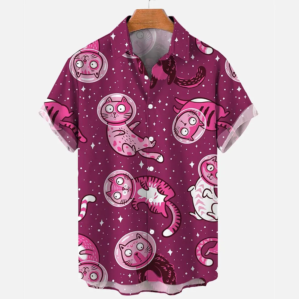 Summer Cartoon Animal Cat 3D Print Shirts Men Fashion Shirt Casual Vintage Streetwear Short Sleeve Shirt Blouse Man Clothing
Summer Cartoon Animal Cat 3D Print Shirts Men Fashion Shirt Casual Vintage Streetwear Short Sleeve Shirt Blouse Man Clothing