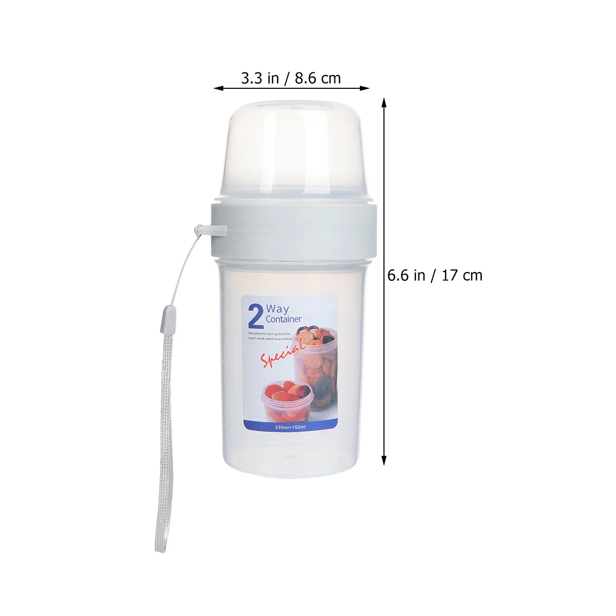 1pc 150+330Ml Double Layer Microwave Safe Food Grade Portable Lunch Container For School Office White Leakproof 
1pc 150+330Ml Double Layer Microwave Safe Food Grade Portable Lunch Container For School Office White Leakproof