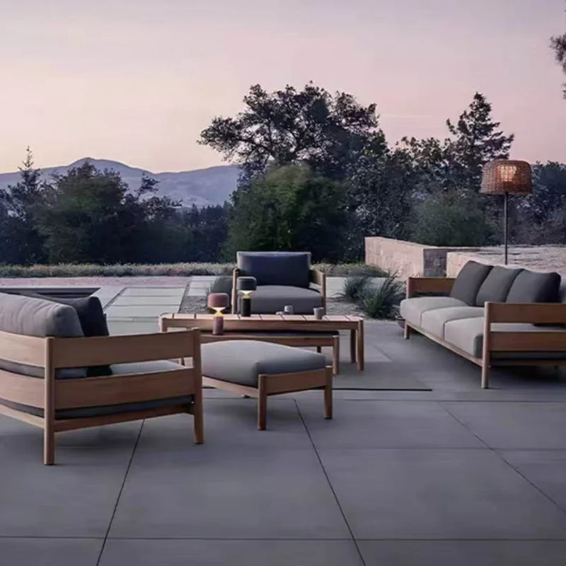 Outdoor Teak Sofa Courtyard, Garden, Residential Area, Waterproof Solid Wood Leisure Designer Combination Furniture
Outdoor Teak Sofa Courtyard, Garden, Residential Area, Waterproof Solid Wood Leisure Designer Combination Furniture