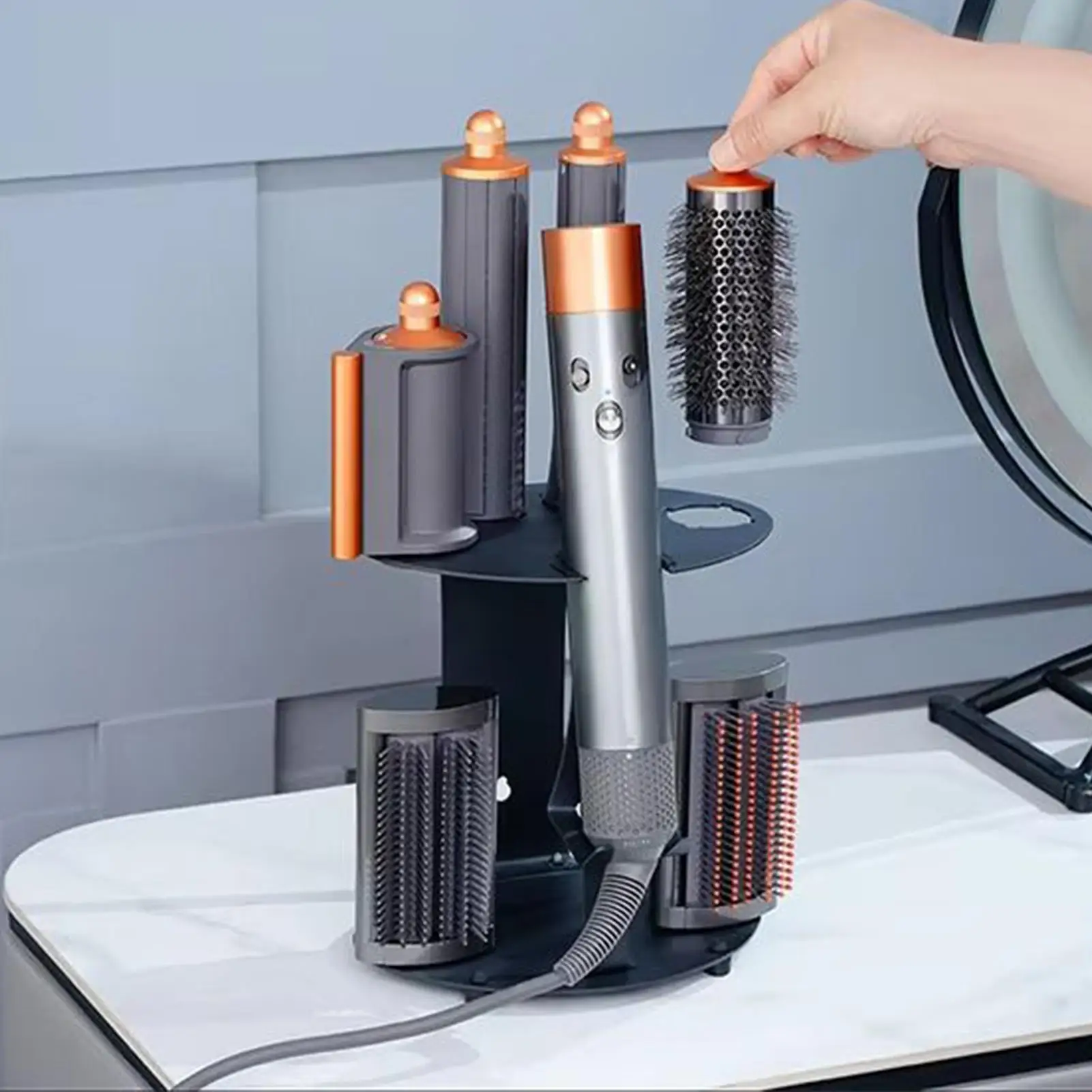 Curling Iron Holder Hair Styling Tools Rack Space Saving Wall Curling Iron storage rack for Dormitory Apartment Bedroom Salon
Curling Iron Holder Hair Styling Tools Rack Space Saving Wall Curling Iron storage rack for Dormitory Apartment Bedroom Salon