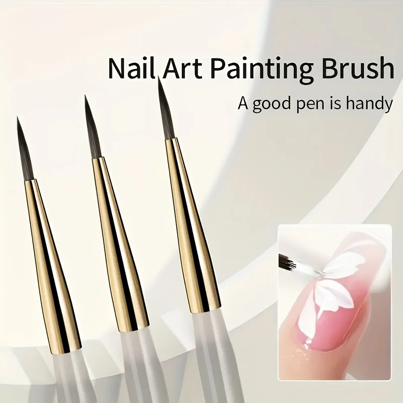 3Pcs Slender Pointed Multi-Functional Nail Art Brushes - Durable Acrylic and Nylon Bristles, Ergonomic Handle for Nail Art Tools
3Pcs Slender Pointed Multi-Functional Nail Art Brushes - Durable Acrylic and Nylon Bristles, Ergonomic Handle for Nail Art Tools