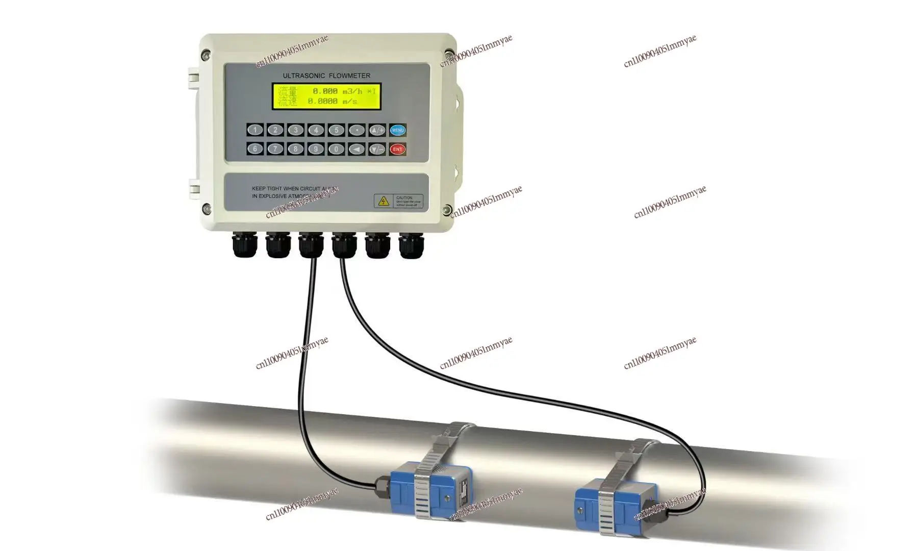 Flowmeter External Clamp Type Portable Handheld Liquid Sewage Tap Water Wall Mount
Flowmeter External Clamp Type Portable Handheld Liquid Sewage Tap Water Wall Mount