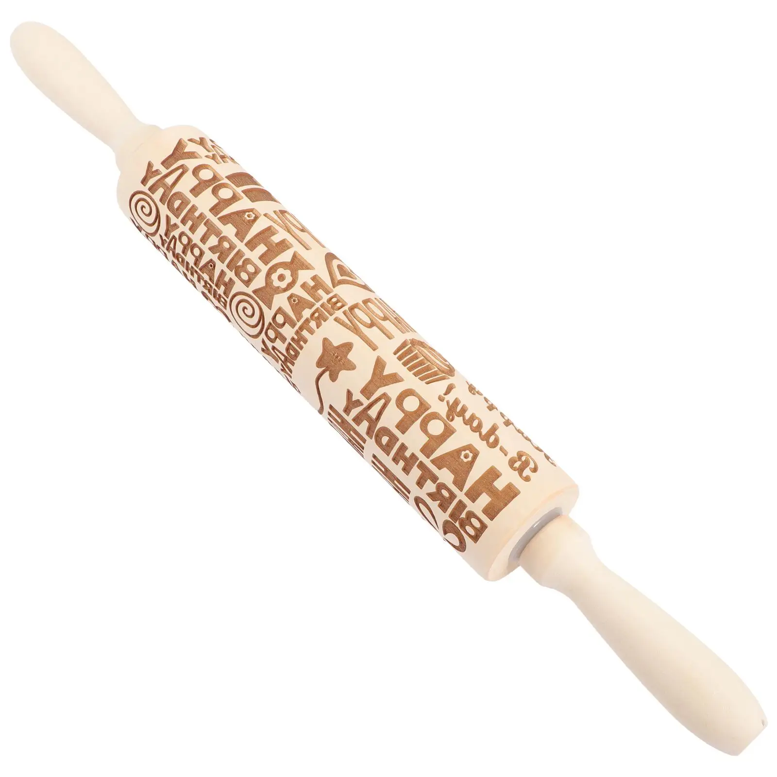 Birthday Rolling Pin Embossed Wooden Pins Baking Decorated Dough Roller Reusable Kitchen Tool Happy Birthday Pattern Wood
Birthday Rolling Pin Embossed Wooden Pins Baking Decorated Dough Roller Reusable Kitchen Tool Happy Birthday Pattern Wood