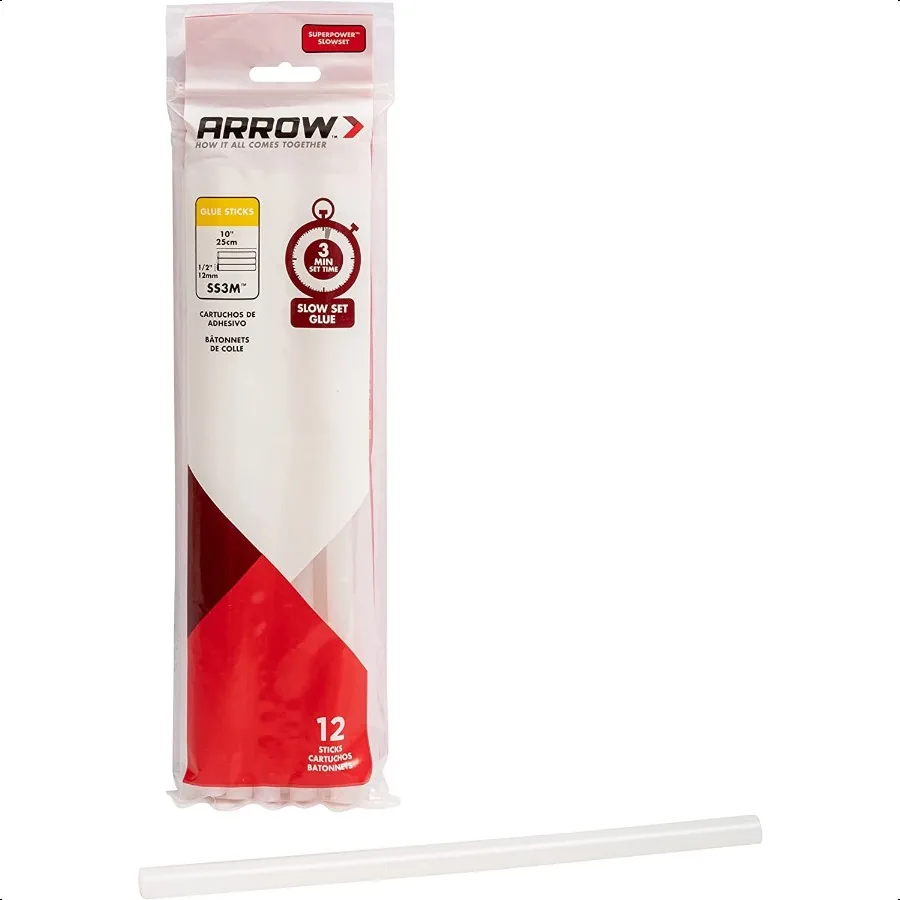 SS Full Size Slow Set Glue Sticks for Hot Glue Guns Use for High Temp and Low Temp Crafting Hobbies and General Repair Projects
SS Full Size Slow Set Glue Sticks for Hot Glue Guns Use for High Temp and Low Temp Crafting Hobbies and General Repair Projects