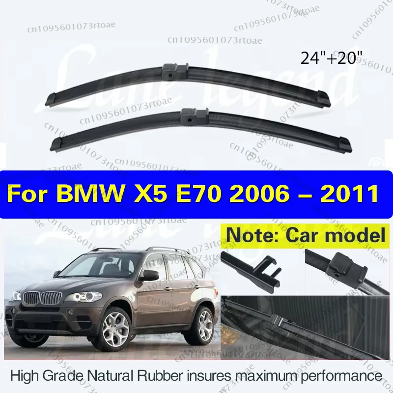 Car Front Wiper Blades For BMW X5 E70 2006 - 2011 Windshield Windscreen Window 24"+20" 2007 2008 2009 2010 2011 Car Accessories
Car Front Wiper Blades For BMW X5 E70 2006 - 2011 Windshield Windscreen Window 24"+20" 2007 2008 2009 2010 2011 Car Accessories