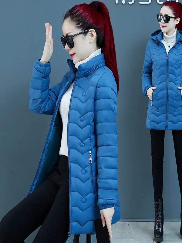Легкая утепленная хлопковая куртка женская средней длины, модная приталенная зимняя куртка, теплая хлопковая стеганая куртка для офиса и повседневной носки
Легкая утепленная хлопковая куртка женская средней длины, модная приталенная зимняя куртка, теплая хлопковая стеганая куртка для офиса и повседневной носки