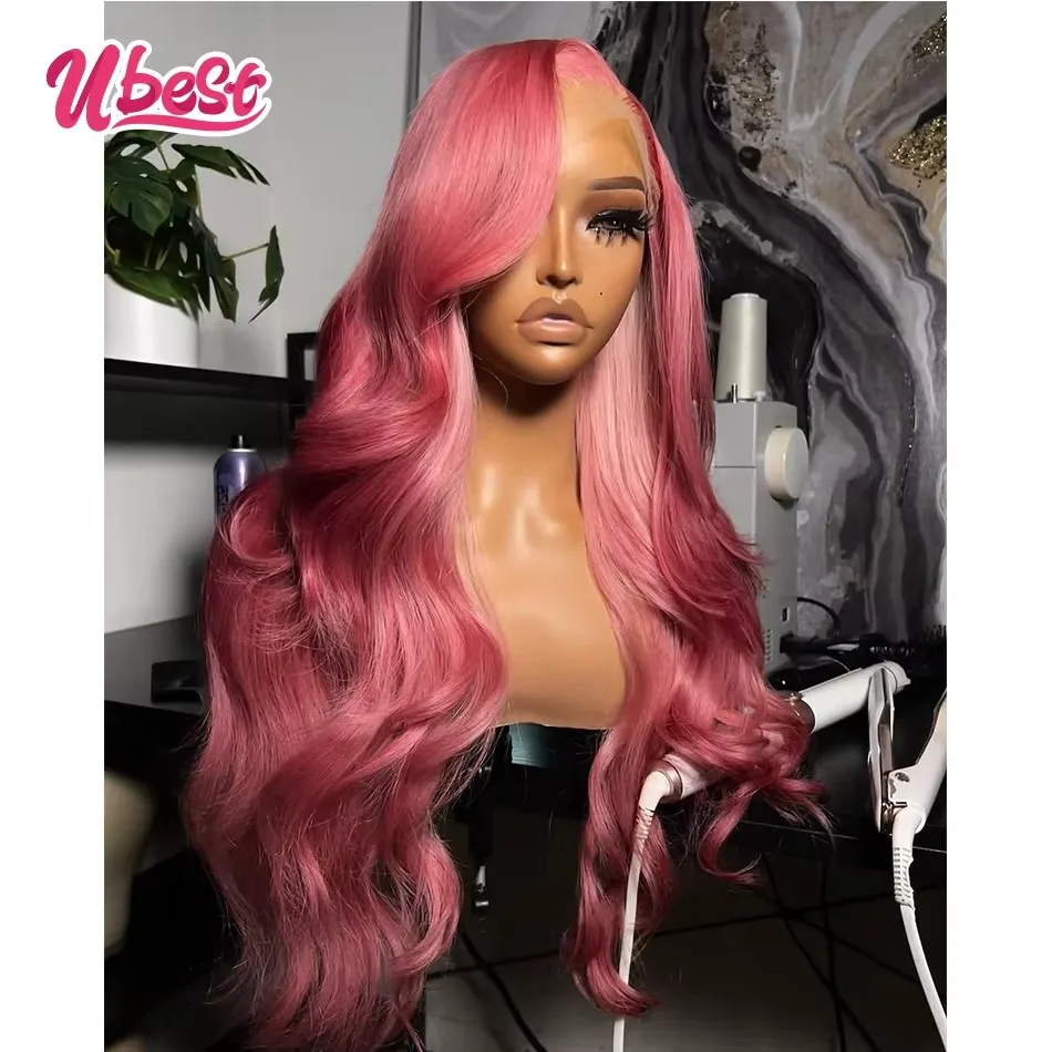 Ubest Highlights Pink 613 Colored Body Wave 13x6 Lace Front Wigs Brazilian 100% Human Hair Transparent Wig Pre Plucked For Women
Ubest Highlights Pink 613 Colored Body Wave 13x6 Lace Front Wigs Brazilian 100% Human Hair Transparent Wig Pre Plucked For Women