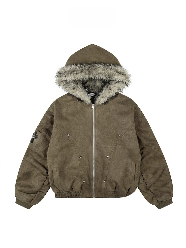 Бесплатная доставка: Американская уличная куртка-бомбер с меховым воротником, свободного кроя, с вышивкой крестиком, хлопковое пальто для мужчин и женщин
Бесплатная доставка: Американская уличная куртка-бомбер с меховым воротником, свободного кроя, с вышивкой крестиком, хлопковое пальто для мужчин и женщин