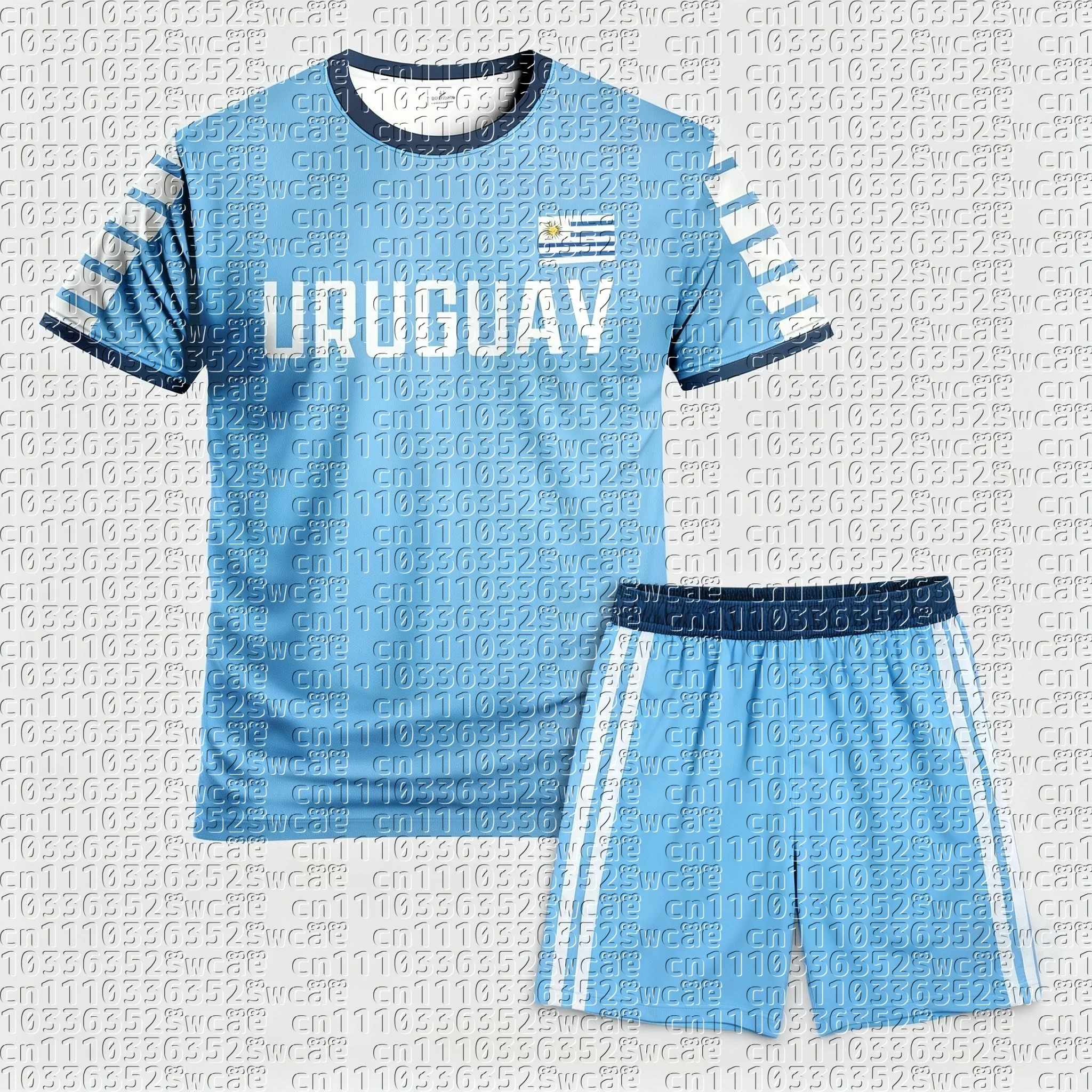 Hot Selling Men's T-shirt Set Uruguay Football Set Team Uniform Summer Training Team Uniform Adult Men's Sports Top Shorts
Hot Selling Men's T-shirt Set Uruguay Football Set Team Uniform Summer Training Team Uniform Adult Men's Sports Top Shorts