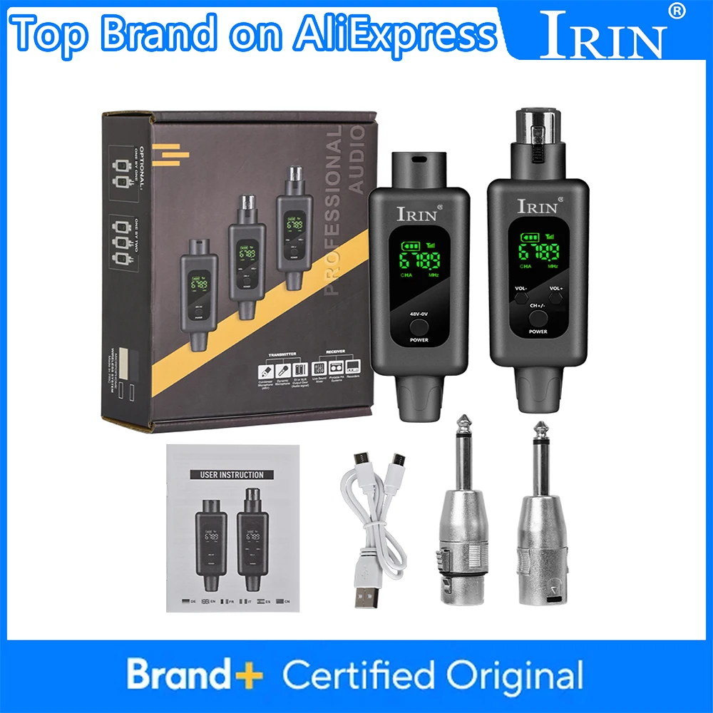 WX70 UHF Wireless Microphone Transmitter&Receiver WX70 Microphone Converter Wireless XLR Adapter System for Guitar Bass Keyboard
WX70 UHF Wireless Microphone Transmitter&Receiver WX70 Microphone Converter Wireless XLR Adapter System for Guitar Bass Keyboard