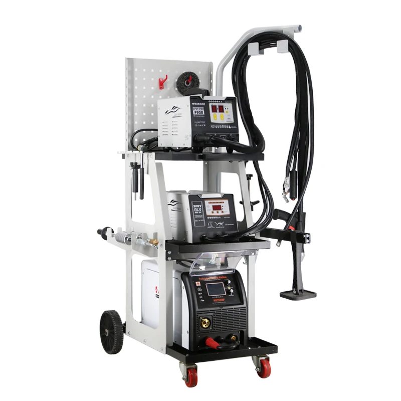 Tricar Original Factory Steel and Aluminum Dual Effect Bodywork Sheet Metal Restoration Tool Welder and Dent Puller Machine
Tricar Original Factory Steel and Aluminum Dual Effect Bodywork Sheet Metal Restoration Tool Welder and Dent Puller Machine