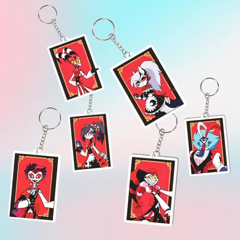 Anime Acrylic Key Chain for Helluva Boss Blitzo Stolas Loona Moxxie Millie Fizzarolli Game Card Key Buckle Peripheral Pendant
Anime Acrylic Key Chain for Helluva Boss Blitzo Stolas Loona Moxxie Millie Fizzarolli Game Card Key Buckle Peripheral Pendant