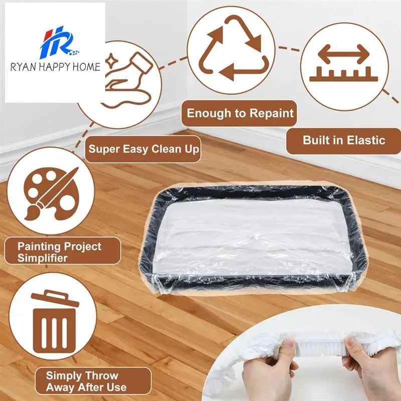 40 Piece Large 18" Disposable Paint Tray Liners For Home Interior Wall Painting Projects
40 Piece Large 18" Disposable Paint Tray Liners For Home Interior Wall Painting Projects