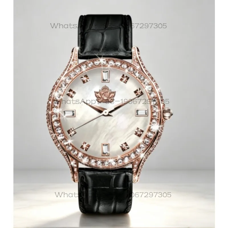 Da Qin Wang Jian Genuine new Chouette fashion large dial watch hand quartz rose gold watch waterproof leather
Da Qin Wang Jian Genuine new Chouette fashion large dial watch hand quartz rose gold watch waterproof leather